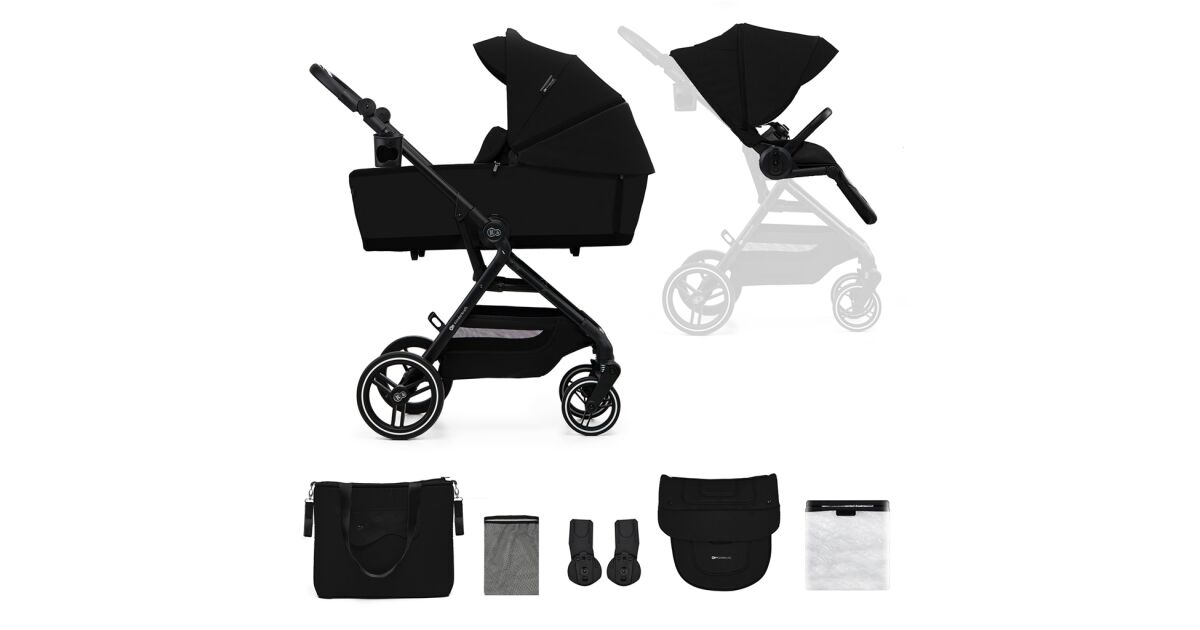 Kinderkraft SELECT Kombinált babakocsi Yoxi 2in1 Pure Black