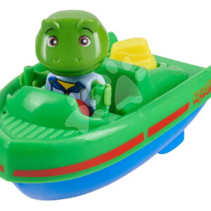 Felhúzható motorcsónak Sportboat AquaPlay 14 cm Nils béka figurával 24 hó-tól