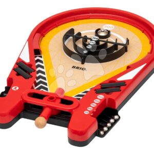 Fa célbalövő játék Trickshot Game BRIO piros 5 fémgolyóval 6 évtől