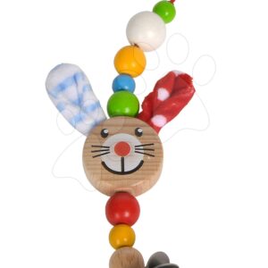 Fa cumitartó lánc Rabbit Baby Eichhorn 27 cm fülekkel és golyókkal 0 hó-tól