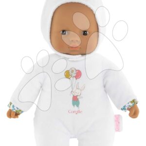 Játékbaba Sweet Heart White Bunny Mon Doudou Corolle fekete szemekkel és kapucnival 30 cm 0 hó-tól