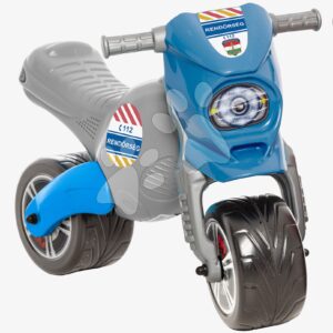 Bébitaxi rendőrségi kismotor Cross Dohány maxi nagyság kék 50 kg teherbírással