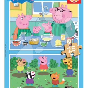 Fa puzzle Peppa Pig Educa 2x25 darabos