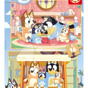 Fa puzzle Bluey Educa 2x16 darabos