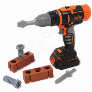 Mechanikus fúrógép fúrószárakkal Black&Decker Mechanical Drill Smoby 6 kiegészítő