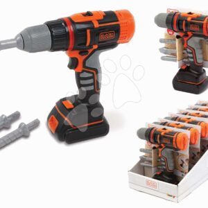 Elektronikus fúrógép Black&Decker Electrical Drill Smoby fúrószárakkal és fénnyel