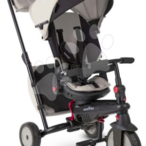 Tricikli és babakocsi összecsukható STR7J Warm Grey 7in1 smarTrike szürke dönthető üléssel TouchSteering EVA kerekekkel 6 hó-tól