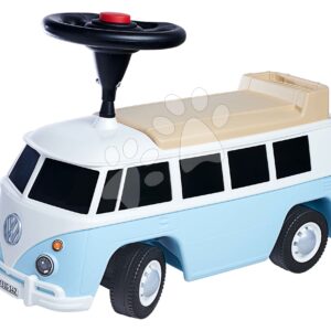 Bábitaxi minibusz hanggal Baby Volkswagen T1 Blue BIG valósághű dizájnban és tárolóhellyel 18 hó-tól
