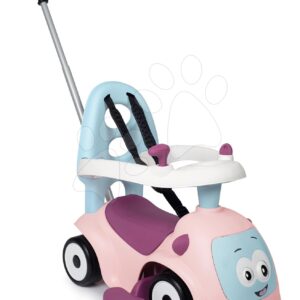 Bébitaxi bővithető Maestro Ride-On Pink 3in1 Smoby 3 hang tolókar kiesésgátló - mágikus szemek 6 hó-tól