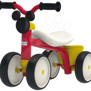 Bébitaxi Mickey Disney Rookie Ride-On Smoby fémszerkezettel és elforgatható kormánnyal 12 hó