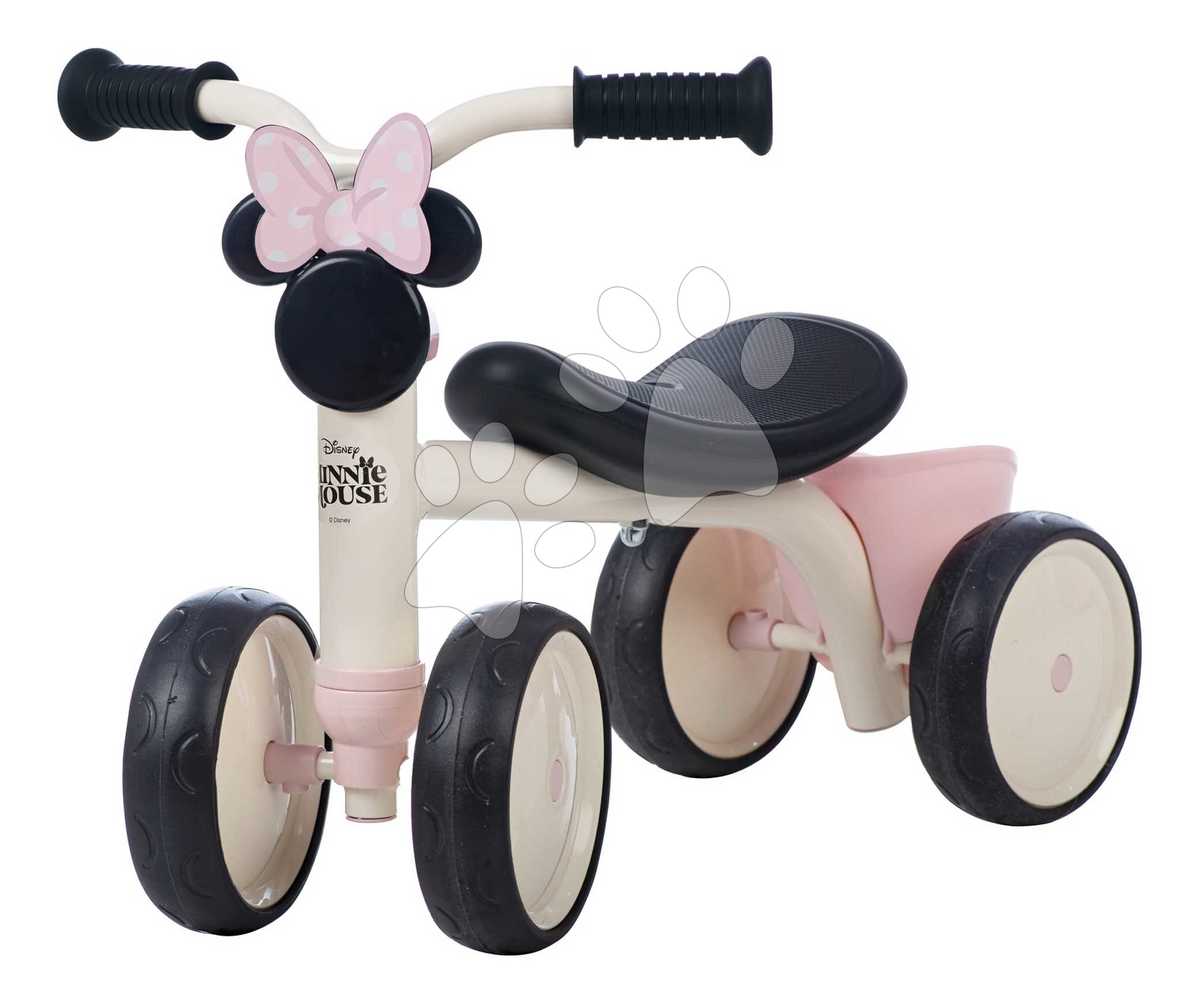 Bébitaxi Minnie Disney Rookie Ride-On Smoby fém szerkezettel és elfordítható kormánnyal 12 hó-tól