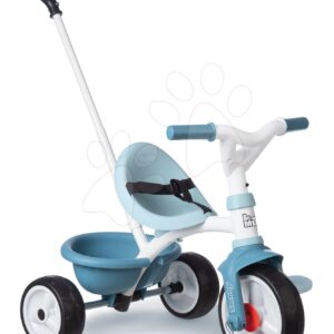 Tricikli szabadonfutó Be Move Tricycle Blue Smoby tolókarral és EVA kerekekkel kék 15 hó-tól