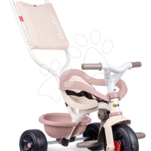Tricikli Be Fun Comfort Tricycle Pink Smoby szülőkormánnyal és táskával 10 hó-tól