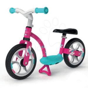 Smoby tanulóbicikli Balance Bike Comfort Pink fémszerkezettel és magasságilag állítható üléssel 770123