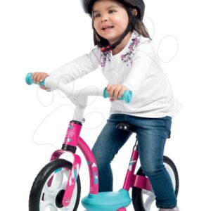 Smoby tanulóbicikli gyerekeknek Learning Bike 452052 fehér-rózsaszín