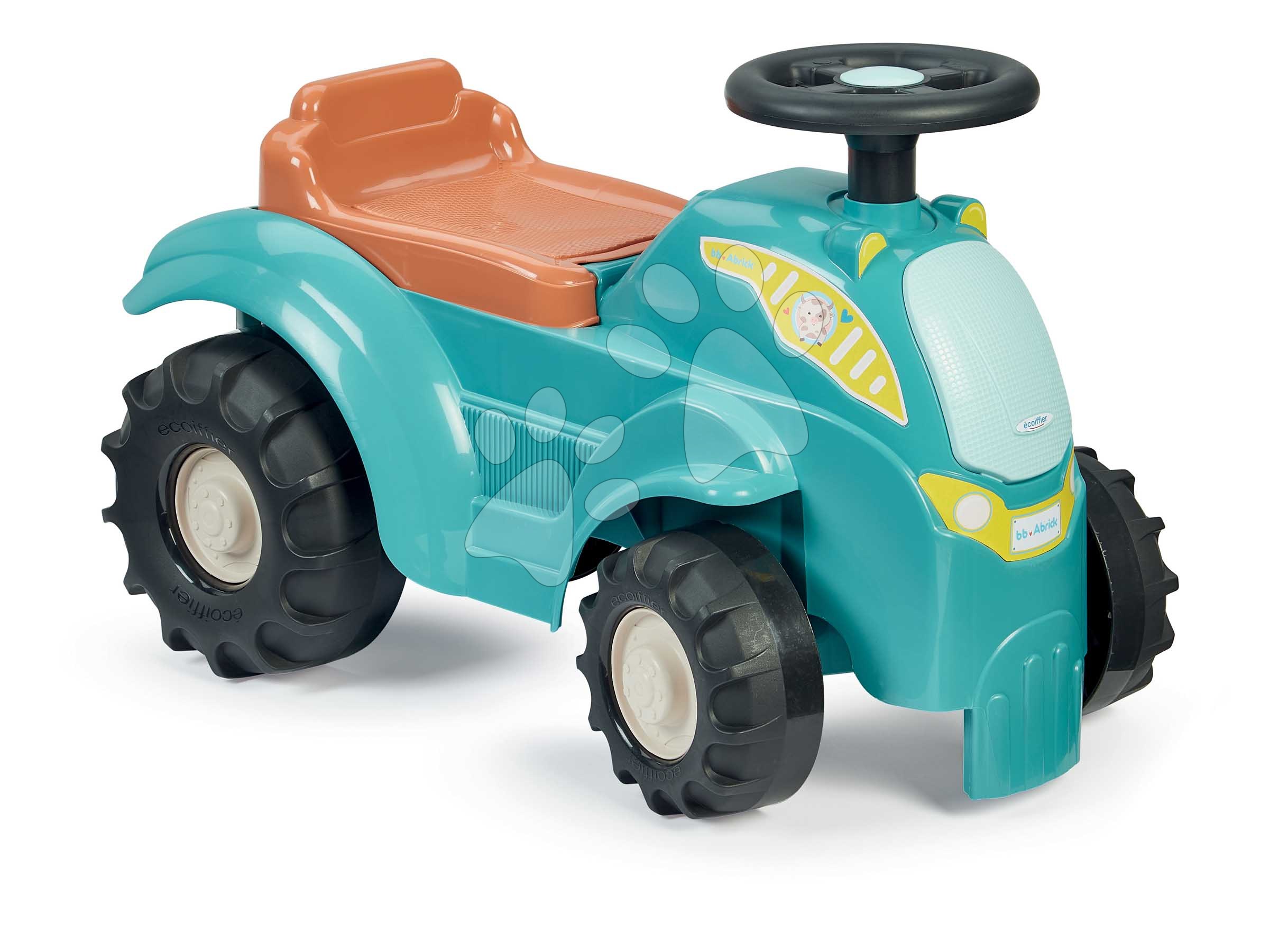Bébitaxi traktor BB Abrick Écoiffier ülés alatt tárolóval és elforgatható kerekekkel 12 hó-tól