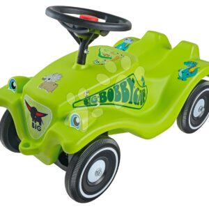 Bébitaxi autó Bobby Car Classic Dino BIG zöld dudával és dínós matricákkal 12 hó-tól