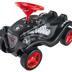 Bébitaxi autó Bobby Car Classic Little Rocker BIG fekete dudával és rockos matricákkal 12 hó-tól