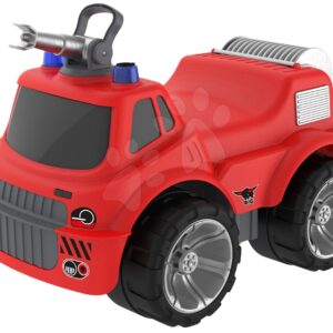 Tűzoltó autó üléssel Maxi Firetruck Power Worker BIG vízágyúval gumikerekekkel 2 éves kortól