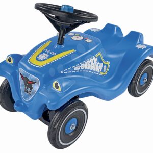 Bébitaxi autó Bobby Car Classic Police BIG kék hanggal fénnyel többnyelvű matricával 12 hó-tól