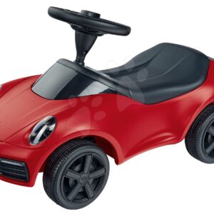 Bébitaxi autó Baby Porsche 911 BIG hanggal és valósághű részletekkel a Porsche műhelyéből piros 18 hó-tól