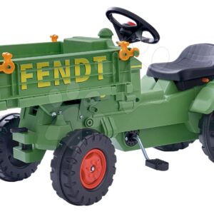 BIG pedálos traktor Fendt láncmeghajtással, platóval és dudával 56552