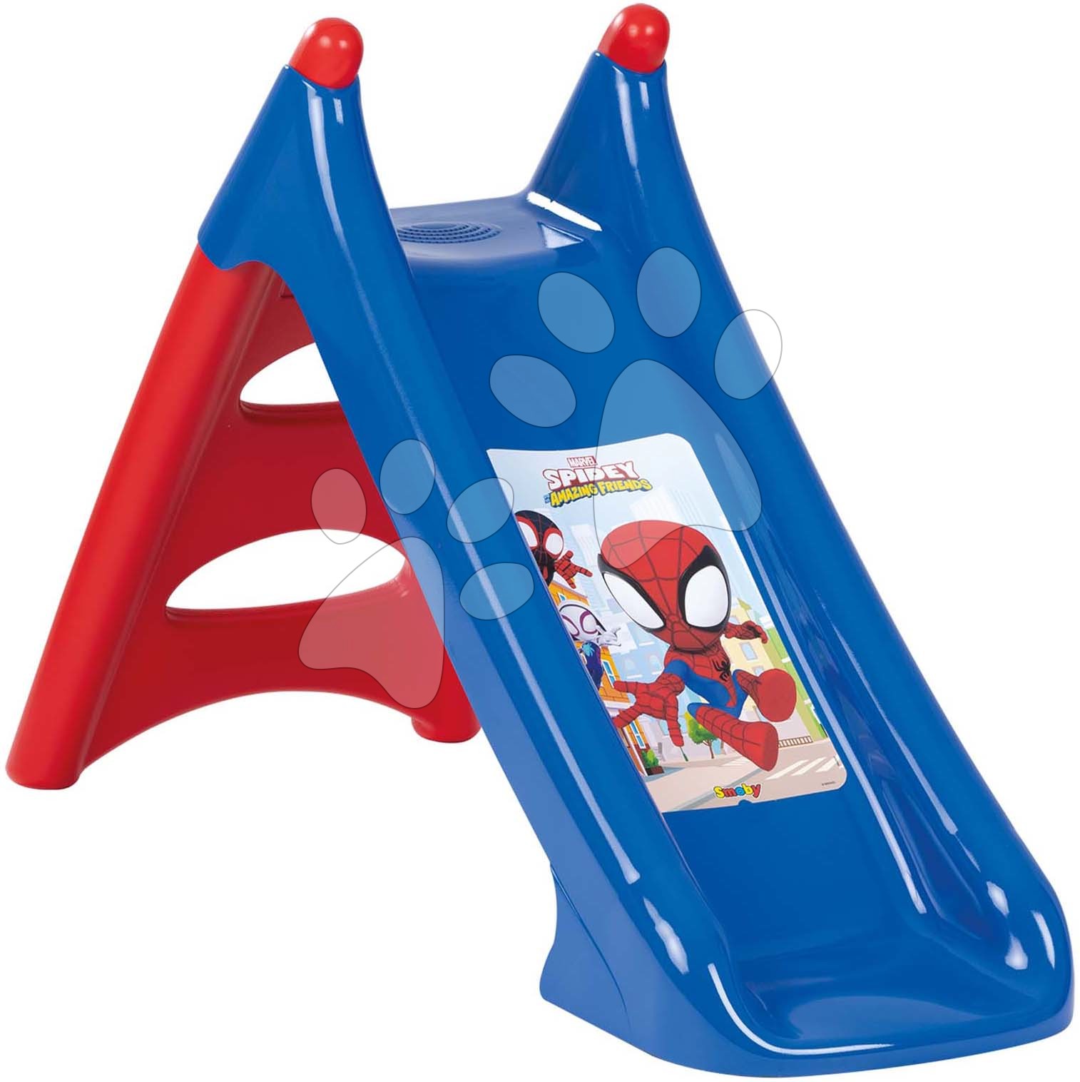 Csúszda nedvesítéssel Spidey XS Slide Smoby 90 cm locsolócsőre köthető UV szűrő 24 hó-tól