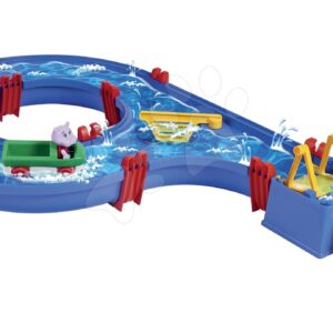Vízi pálya AquaPlay Amphieset vízi turbinával és Wilma vízilóval a kétéltűn
