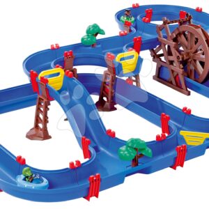 Vízi pálya Mega Water Wheel AquaPlay többemeletes vízi malommal és csúszdával hajókkal figurákkal és kiegészítőkkel