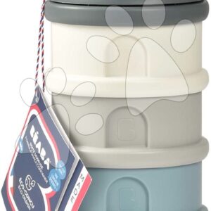 Tejpor adagoló Formula Milk Container Beaba 4-részes Mineral Grey Blue szürke-kék 0 hó-tól