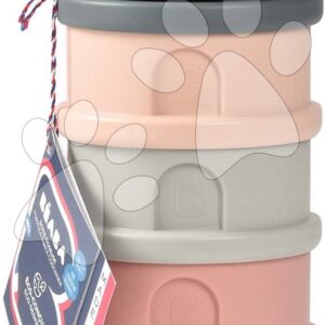 Tejpor adagoló Formula Milk Container Beaba 4-részes Mineral Grey Pink szürke-rózsaszín 0 hó-tól