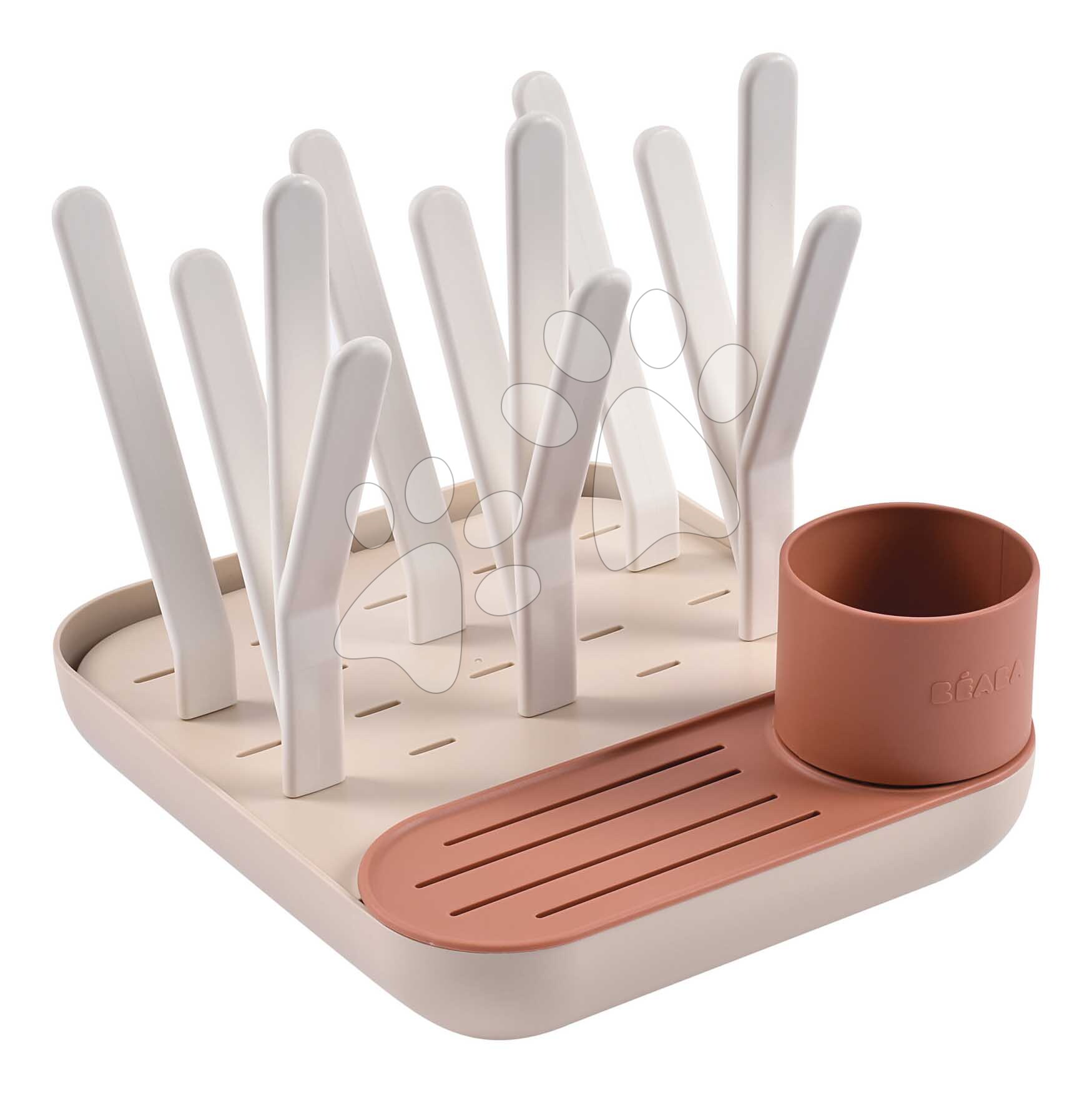 Cumisüveg csepegtető Forest Draining Rack Terracotta Clay Beaba moduláris 6 üvegre narancssárga 0 hó-tól