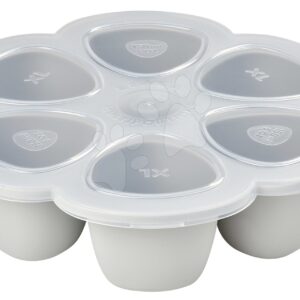 Multi bébiétel tároló Light Mist Beaba szilikonból 6x150 ml szürke 0 hó-tól