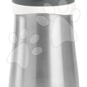 Ivó palack Bidon dupla falú Stainless Steel Bottle Beaba Mineral Grey 350 ml rozsdamentes acélból szürke 18 hó-tól