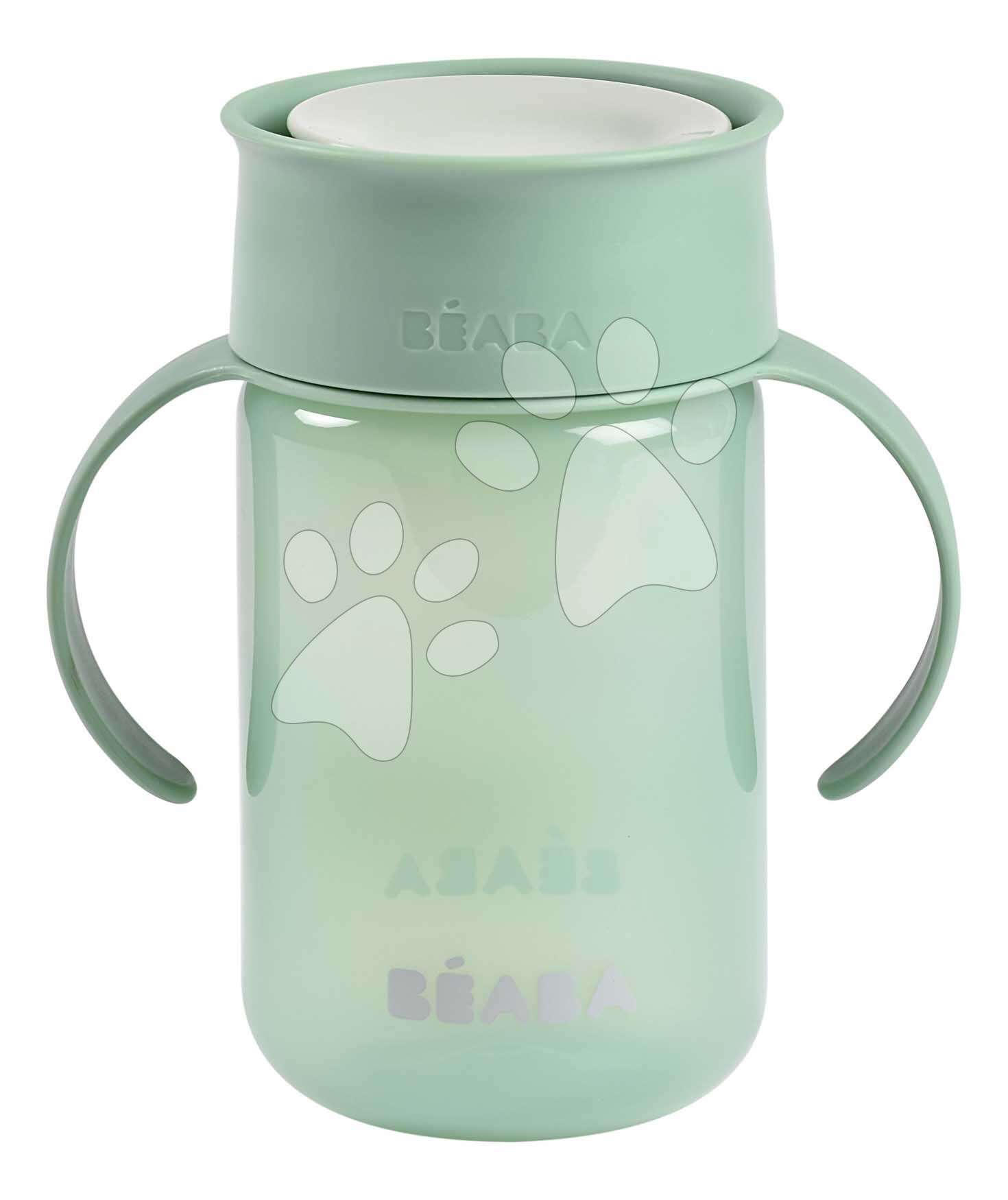 Bébi bögre 360° Learning Cup Sage Green Beaba önálló ivásra 340 ml zöld 12 hó-tól