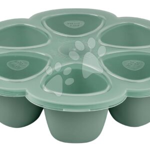 Multi bébiétel tároló Beaba Sage Green szilikonból 6x90 ml zöld 4 hó-tól