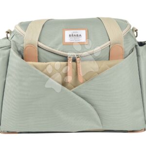 Pelenkázótáska babakocsihoz Beaba Sydney II Changing Bag Heather Sage Green zöld