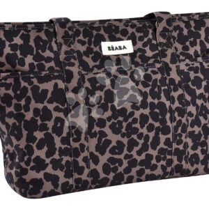 Pelenkázótáska babakocsihoz Madrid Changing Bag Leopard Beaba pelenkázó alátéttel és pántokkal babakocsihoz leopárd minta